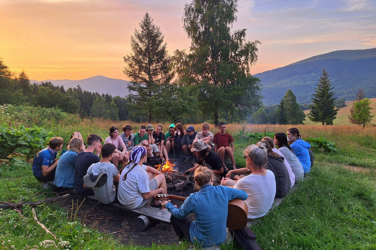 Obóz wędrowny dla dzieci w górach