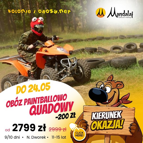 Kolonie paintballowo-quadowe-promocja